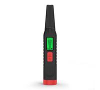 Détecteur de métaux portable avec écran LCD et détection à 360 degrés pour les contrôles de sécurité, les fouilles archéologiques et la chasse au trésor (noir + rouge)