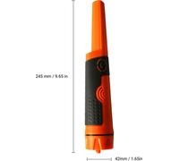 Détecteur de métaux portable Pinpointer Barre de détection de métaux sous-marine entièrement étanche avec étui Indicateur sonore, lumineux et vibratoire pour la chasse aux trésors