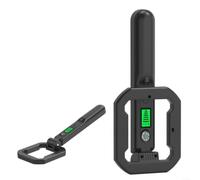 Détecteur de métaux portable pliable avec lumière LED, vibration et alarme sonore, affichage numérique, scanner de sécurité portable pour la chasse au trésor