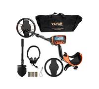 VEVOR Détecteur de métaux TS181A 25,4 cm – Professionnel réglable, IP68 étanche, 7 modes LCD