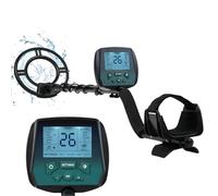 Détecteur de métaux pour adultes - Étanche - Détecteur d'or professionnel avec une plus grande précision - Écran LCD - 4 modes - Disque entièrement en métal - Encoche - Chasseur de trésor souterrain