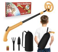 Détecteur de métaux pour Enfants, Détecteur de métaux réglable pour Enfants iTayga (24"-35"), Détecteur de métaux Professionnel Pliable, étanche et très léger (Seulement 0.88 pouds), Orange