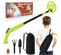 Détecteur de métaux pour Enfants, Détecteur de métaux réglable pour Enfants iTayga (24"-35"), Détecteur de métaux Professionnel Pliable, étanche et très léger (Seulement 0.88 pouds), Vert