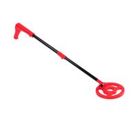 Détecteur de Métaux pour Enfants, Détecteur Portable Sensible avec Écran LED de 2 Pouces, Bobine de 6", Comprend Une Pelle et Un Râteau Jouet D'Aventure en Plein Air pour Débutants (Rouge)