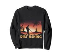Détecteur de métaux pour pêche à la saleté - Coucher de Soleil - Chasse au trésor Sweatshirt