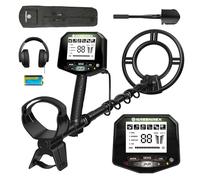 Détecteur de métaux Professionnel pour Adultes, Point de repérage étanche, détection d'or et d'argent de Haute précision, Utilisation sous-Marine et à la Plage, Bobine IP68 de 25,4 cm, écran LCD Plus