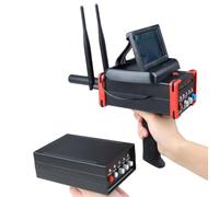 Détecteur de métaux professionnel profond avec double antennes et écran HD pour localiser l'or, l'argent, le cuivre et les pierres précieuses