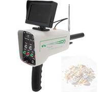Détecteur de métaux professionnel, scanner souterrain 2000 mAh avec écran LED, portée de 1000 m et profondeur de 30 m pour la chasse au trésor et une utilisation professionnelle