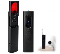 Détecteur de Micro et Caméra Espion Détecteur de Traceur GPS Voiture Noir | Detecteur de Micro Camera Cachée avec Lumière LED Alerte Vibration 5 Niveaux 1 MHz à 6,5 GHz pour Hôtel Bureau Voiture Voyage