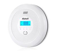 Détecteur de monoxyde de Carbone, détecteur de CO avec durée de Vie du capteur de 10 Ans, Moniteur avec Bouton de Test et écran LCD, Alarme de CO alimentée par Batterie pour la Maison