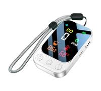 Détecteur de Monoxyde de Carbone Portable, Écran HD 6,3 cm, Affichage de la Température et de l'Humidité, Blanc