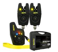 Détecteur de morsure Faith Detector Set Sans Fil - Portée 220m - Paramètres sonores avancés - Indication LED innovante - Sensibilité personnalisable - Valise pratique - Pour une expérience de pêche