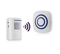 Détecteur de Mouvement Alarme, HommyFine Sirène Détecteurs de Mouvement Infrarouge-Sensor Alarme sans Fil PIR Set Détecteur de Mouvement