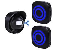 Détecteur de Mouvement Alarme, HommyFine Sirène Détecteurs de Mouvement Infrarouge-Sensor Alarme sans Fil PIR Set Détecteur de Mouvement