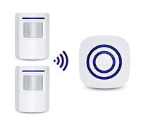 Détecteur de Mouvement Alarme, HommyFine Sirène Détecteurs de Mouvement Infrarouge-Sensor Alarme sans Fil PIR Set Détecteur de Mouvement