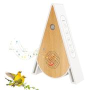 Détecteur de mouvement avec minuterie et 4 chants d'oiseaux, détecteur de mouvement avec support mural, pour salle de bain, spa, détente