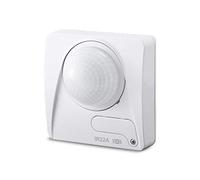 Détecteur de Mouvement Blanc, 360 °, intérieur IP20, Montage Mural et au Plafond, Compatible LED
