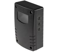 Détecteur de mouvement haute fréquence, capteur RF à sensibilité 180°, 230 V, IP65, intérieur/extérieur, 3 fils, orientable à 180°, commutation précise de l'éclairage intérieur/extérieur, noir