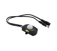Détecteur de mouvement infrarouge DC5 V-24 V 12 V pour le corps humain, barre lumineuse LED, interrupteur capteur photosensible, connecteur CC (TDL-2023 Noir)