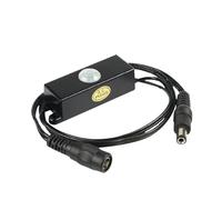 Détecteur de mouvement infrarouge for le corps humain, barre lumineuse LED, capteur photosensible, interrupteur, connecteur CC, DC5V-24V 12V(Tdl-2024 Black)