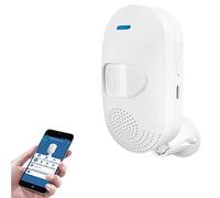 Détecteur de mouvement intelligent, alarme de sécurité sans fil WiFi, alarme sonore et lumineuse, avec notification gratuite Tuya App Control Détecteur de mouvement PIR, compatible avec Alexa, Siri