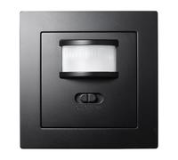 Détecteur de Mouvement IR, Angle de détection 160°, Charge maximale 500 W, Compatible LED, Technologie 3 Fils, Noir Mat
