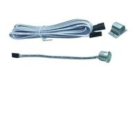 Détecteur de mouvement PIR 12 V/24 V avec câble d'extension de 5 m pour contrôleur d'éclairage d'escalier LED, induction du corps humain avec portée de détection de 120° et boîtier ABS (câble)