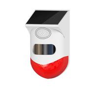 Détecteur de mouvement PIR, alarme de sécurité sans fil, avec télécommande solaire, pour maison, jardin, cour, extérieur, RF433