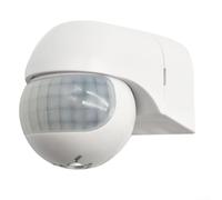 Détecteur de mouvement PIR extérieur et intérieur avec tension de 110 V 220 V, plage de sensibilité au crépuscule réglable, protection contre les éclaboussures et les jets, angle de détection de 180