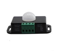 Détecteur de mouvement PIR infrarouge DC 12 V 24 V 8 A pour contrôle de la lumière LED Convient pour les bandes LED et les lampes à économie d'énergie