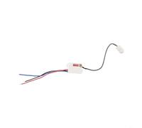 Détecteur de mouvement PIR miniature encastré | Interrupteur d'occupation au plafond à 360 degrés | Mode heure et lumière réglables | Portée de 6 m | Charge de 800 W | Détecteur d'intérieur IP20 pour