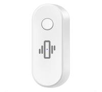 Détecteur de mouvement WiFi, détecteur de vibrations intelligent pour Tuya pour alarme en temps réel Détection de chocs de mouvement pour la sécurité de la maison (Blanc)