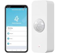Détecteur de mouvement WiFi Tuya PIR intelligent pour la sécurité domestique Capteur de mouvement sans fil avec application de surveillance à distance, commande vocale compatible avec Alexa (Lot de 1)