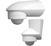 Grothe Détecteur de mouvement 94531 PIR 240° Relais Blanc IP55 84 x 78 mm