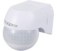 Sygonix SY-6733024 mural, montage en saillie Détecteur de mouvements PIR 360 °, 180 ° relais blanc IP44