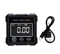 Détecteur de niveau et d'angle numérique 4 x 90 degrés, inclinomètre numérique à aimant puissant à 4 côtés pour scie à table, construction, travail du bois