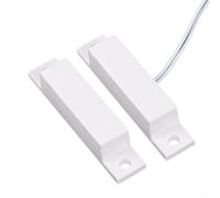 Détecteur de notification d'ouverture de porte avec interrupteur magnétique filaire pour panneaux d'alarme et systèmes de surveillance centraux (10 pièces)