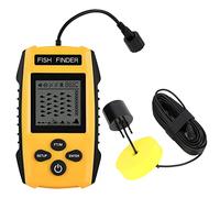 Détecteur de poisson et sondeur de profondeur, lecture des contours des engins de pêche Lecture de la profondeur du sondeur 3 pieds (1 m) à 328 pieds (100 m) Détecteur de pêche Kayak, transducteur de