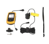 Détecteur de Poisson Portable avec Écran LCD, Détecteur de Profondeur 200khz Sonar, Léger et Manuel - Alarmes d'École de Poissons, Écran Rétroéclairé, Idéal Kayak et Bateau