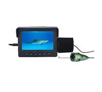 Détecteur de poisson vidéo portable Caméra pêche sous-marine 4,3 pouces 1000TVL 6 PCS Blanc/IR LED Fish Finder,Équipement Professionnel(15M-W)