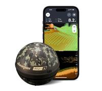 Détecteur de poissons Deeper CHIRP+ 4 à commande vocale et alimenté par l'IA avec GPS - Sonar portable pour la pêche en bateau, sur la glace et sur la rive, cartographie 2D/3D via l'application