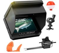 Détecteur de Poissons Portable 5" IPS avec 17 LEDs IR - Caméra de Pêche 1080P à Angle Large de 220° - Étanche IP68, Caméra de Pêche sous-Marine 6000 mAh pour Bateau, Pêche sur Glace, Pêche Fluviale