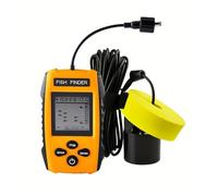 Détecteur de Poissons Portable avec Sonar, transducteur d'alarme, échosondeur pêche Kayak/Bateau/Glace