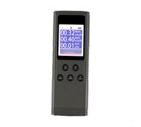 Détecteur de pollution nucléaire avec affichage LCD clair, convient pour la décoration de la maison, les laboratoires, etc. (Noir)
