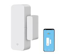Détecteur de porte et fenêtre WiFi : capteur de contact intelligent pour fenêtre, détecteur magnétique sans fil d'ouverture de porte avec alertes de notification gratuites, compatible avec Alexa
