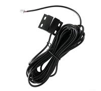 Détecteur de porte magnétique en métal avec fil pour fenêtres de 5 m Normalement fermé Sécurité pour garage pour portes volets roulants Interrupteur résistant à l'eau Compatible avec verre Reed