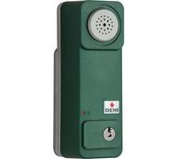 Détecteur de porte pour demi-cylindre profilé vert laqué, pré-alarme DENI