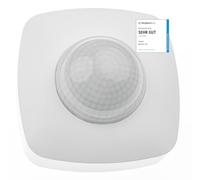 Détecteur de présence HUBER Motion 30 360° pour l'intérieur, pour Montage au Plafond avec 3 capteurs et lentilles matricielles, IP20 I 230V, adapté aux LED