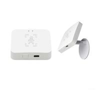 Détecteur de présence humaine 5,8 GHz Mmwave Détecteur de mouvement avec détection de respiration et détection de mouvement, compatible avec les systèmes domestiques, blanc