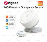 Détecteur de présence humaine par radar ZigBee 24G MmWave avec plaque magnétique, compatible Smart Life Tuya Zigbee2mqtt, nécessite un hub. For Z2M